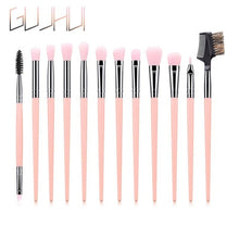 Load image into Gallery viewer, 12 Pcs/lot Makeup Brushes Set For Foundation Powder Blush Eyeshadow Concealer Lip Eye Make Up Brush Cosmetics Beauty Tools TSLM1 - labaii