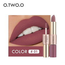 Load image into Gallery viewer, O.TWO.O 12 Colors Lips Makeup Lipstick Lip Gloss Long Lasting Moisture Cosmetic Lipstick Red Lip Matte Lipstick Waterproof - labaii
