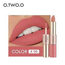 Load image into Gallery viewer, O.TWO.O 12 Colors Lips Makeup Lipstick Lip Gloss Long Lasting Moisture Cosmetic Lipstick Red Lip Matte Lipstick Waterproof - labaii