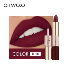 Load image into Gallery viewer, O.TWO.O 12 Colors Lips Makeup Lipstick Lip Gloss Long Lasting Moisture Cosmetic Lipstick Red Lip Matte Lipstick Waterproof - labaii