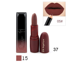 Load image into Gallery viewer, Professional Makeup Matte Lipstick Waterproof Long Lasting Lipgloss Nude Makeup Batom Lipliner Velvet Lip Stick Cosmetics Sets - labaii