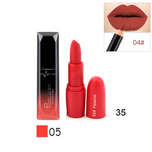 Load image into Gallery viewer, Professional Makeup Matte Lipstick Waterproof Long Lasting Lipgloss Nude Makeup Batom Lipliner Velvet Lip Stick Cosmetics Sets - labaii