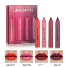 Load image into Gallery viewer, langmanni 12pcs Sexy Matte Lipstick Kits Lips Makeup Waterproof Nutritious Velvet Lip Stick Tint Nude Makeup Cosmetic - labaii