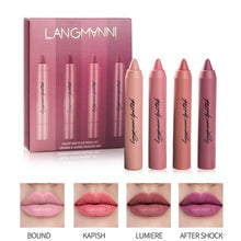 Load image into Gallery viewer, langmanni 12pcs Sexy Matte Lipstick Kits Lips Makeup Waterproof Nutritious Velvet Lip Stick Tint Nude Makeup Cosmetic - labaii