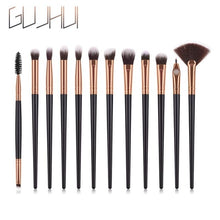 Load image into Gallery viewer, 12 Pcs/lot Makeup Brushes Set For Foundation Powder Blush Eyeshadow Concealer Lip Eye Make Up Brush Cosmetics Beauty Tools TSLM1 - labaii
