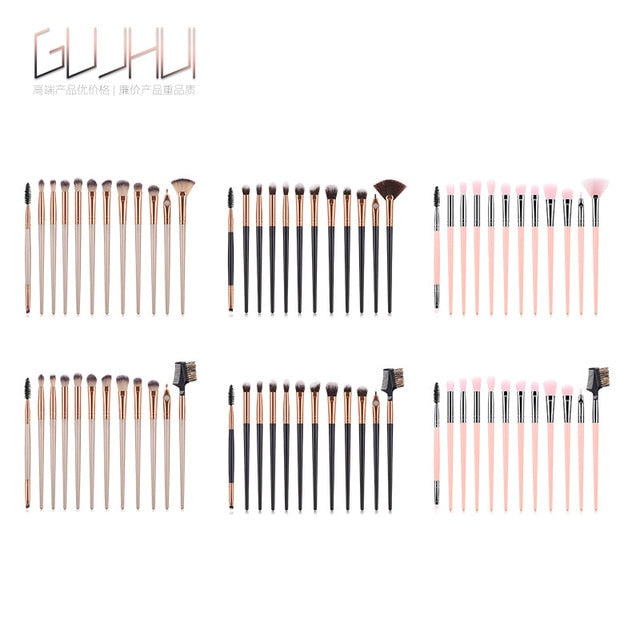 12 Pcs/lot Makeup Brushes Set For Foundation Powder Blush Eyeshadow Concealer Lip Eye Make Up Brush Cosmetics Beauty Tools TSLM1 - labaii