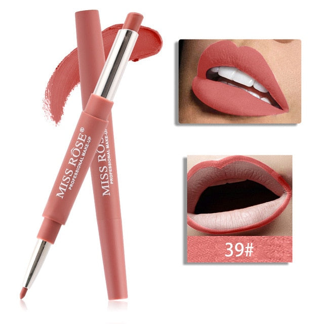 20 color lip makeup  liner waterproof long-lasting red lip pencil lipstick nude makeup ladies cosmetics - labaii