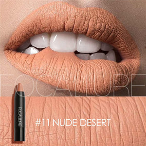 FOCALLURE 19 Colors Matte Lipsticks Waterproof Matte Lipstick Lip Sticks Cosmetic Easy to Wear Matte Batom Makeup Lipstick - labaii