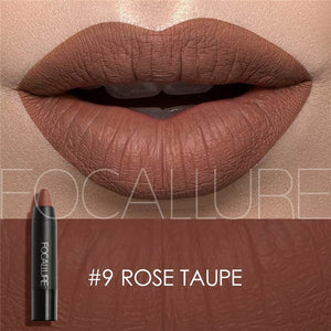 FOCALLURE 19 Colors Matte Lipsticks Waterproof Matte Lipstick Lip Sticks Cosmetic Easy to Wear Matte Batom Makeup Lipstick - labaii