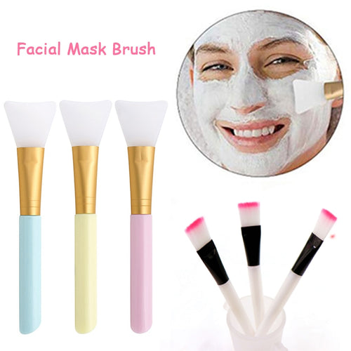 Facial Mask Brush Professional Makeup Brushes Soft Silicone DIY Mud Mixing Skin Care Beauty Make Up Brushes for Women Girls - labaii