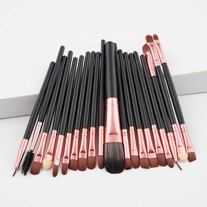 Fashion Luxury 20PCS Makeup Brushes Kit Foundation Powder Blush Eyeshadow Concealer Lip Eye Make Up Brush Cosmetics Beauty Tools - labaii