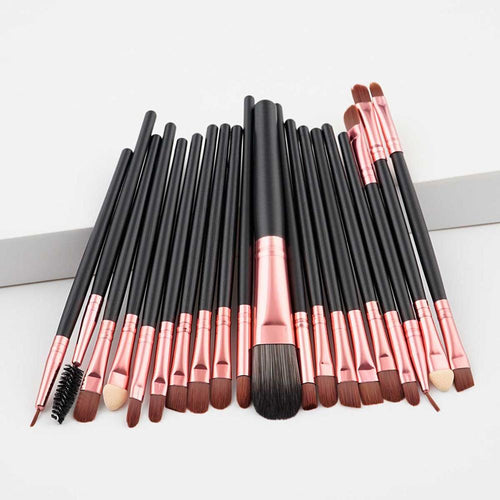 Fashion Luxury 20PCS Makeup Brushes Kit Foundation Powder Blush Eyeshadow Concealer Lip Eye Make Up Brush Cosmetics Beauty Tools - labaii