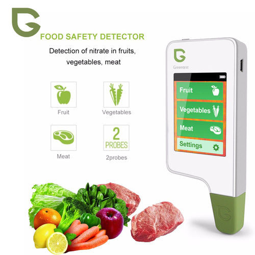 Greentest 2 Digital Food Nitrate Tester Concentration Meters Fruit Vegetable Meat Analyzers Health Care Environmental Detector - labaii
