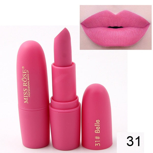 Professional Makeup Matte Lipstick Waterproof Long Lasting Lipgloss Nude Makeup Batom Lipliner Velvet Lip Stick Cosmetics Sets - labaii