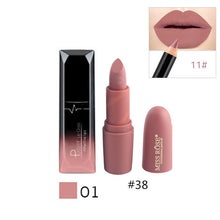 Load image into Gallery viewer, Professional Makeup Matte Lipstick Waterproof Long Lasting Lipgloss Nude Makeup Batom Lipliner Velvet Lip Stick Cosmetics Sets - labaii
