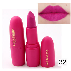 Professional Makeup Matte Lipstick Waterproof Long Lasting Lipgloss Nude Makeup Batom Lipliner Velvet Lip Stick Cosmetics Sets - labaii