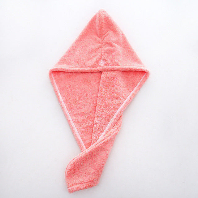 Women Bathroom Super Absorbent Quick-drying Thicker microfiber Bath Towel Hair Dry Cap Salon Towel rapid drying hair towel - labaii