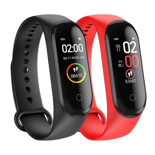2020 M4 Smart Pedometer Wristband Blood Pressure Heart Rate Monitor Sports Tracker Bracelet Health Fitness Watch Sport Pedometer - labaii